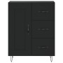 Aparador alto madera contrachapada negro 69,5x34x180 cm de vidaXL, Aparadores - Ref: Foro24-3198106, Precio: 170,99 €, Descue...