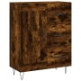 Aparador alto madera contrachapada roble ahumado 69,5x34x180 cm de vidaXL, Aparadores - Ref: Foro24-3198110, Precio: 160,86 €...