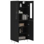 Aparador alto madera contrachapada negro 69,5x34x180 cm de vidaXL, Aparadores - Ref: Foro24-3198242, Precio: 178,61 €, Descue...