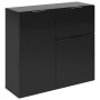 FMD Cómoda con cajón y puertas negro 89,1x31,7x81,3 cm de FMD, Cajoneras - Ref: Foro24-447416, Precio: 211,18 €, Descuento: %