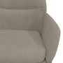 Sillón de relax con reposapiés terciopelo gris claro de vidaXL, Sillones - Ref: Foro24-3097484, Precio: 156,99 €, Descuento: %