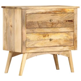 Mesita de noche de madera maciza de mango 65x35x60 cm de vidaXL, Mesitas de noche - Ref: Foro24-286126, Precio: 145,78 €, Des...