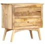 Solid mango wood bedside table 65x35x60 cm by vidaXL, Nightstands - Ref: Foro24-286126, Price: 145,78 €, Discount: %