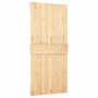 Puerta corredera con herrajes madera maciza de pino 95x210 cm de vidaXL, Puertas - Ref: Foro24-3203229, Precio: 182,18 €, Des...