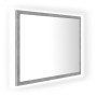 Acrylic gray concrete bathroom mirror 60x8.5x37 cm by vidaXL, bathroom vanities - Ref: Foro24-804920, Price: 35,04 €, Discoun...