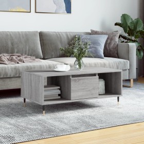 Gray Sonoma plywood coffee table 90x50x36.5 cm by vidaXL, Coffee table - Ref: Foro24-830586, Price: 60,99 €, Discount: %