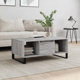 Gray Sonoma plywood coffee table 90x50x36.5 cm by vidaXL, Coffee table - Ref: Foro24-830602, Price: 62,75 €, Discount: %