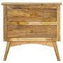 Solid mango wood bedside table 65x35x60 cm by vidaXL, Nightstands - Ref: Foro24-286126, Price: 145,78 €, Discount: %