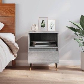 Bedside table made of gray Sonoma engineered wood, 40x35x50 cm. by vidaXL, Nightstands - Ref: Foro24-830616, Price: 40,74 €, ...