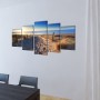 Deko-Set aus Strand- und Sandwandleinwand, 200 x 100 cm von vidaXL, Poster, Drucke und visuelle Kunst - Ref: Foro24-241565, P...