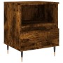 Engineered wood smoked oak bedside table 40x35x50 cm by vidaXL, Nightstands - Ref: Foro24-830614, Price: 39,59 €, Discount: %