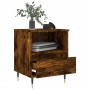 Engineered wood smoked oak bedside table 40x35x50 cm by vidaXL, Nightstands - Ref: Foro24-830614, Price: 39,59 €, Discount: %