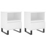 Bedside tables 2 units engineered wood white 40x35x50 cm by vidaXL, Nightstands - Ref: Foro24-830637, Price: 82,57 €, Discoun...