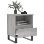 Bedside table 2 units engineered wood gray Sonoma 40x35x50 cm by vidaXL, Nightstands - Ref: Foro24-830649, Price: 82,99 €, Di...