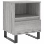 Bedside table 2 units engineered wood gray Sonoma 40x35x50 cm by vidaXL, Nightstands - Ref: Foro24-830649, Price: 82,99 €, Di...