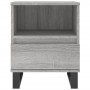 Bedside table 2 units engineered wood gray Sonoma 40x35x50 cm by vidaXL, Nightstands - Ref: Foro24-830649, Price: 82,99 €, Di...