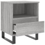 Bedside table 2 units engineered wood gray Sonoma 40x35x50 cm by vidaXL, Nightstands - Ref: Foro24-830649, Price: 82,99 €, Di...