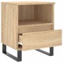 Mesita de noche madera de ingeniería roble Sonoma 40x35x50 cm de vidaXL, Mesitas de noche - Ref: Foro24-830642, Precio: 51,98...