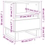 Mesita de noche madera de ingeniería roble Sonoma 40x35x50 cm de vidaXL, Mesitas de noche - Ref: Foro24-830642, Precio: 51,98...