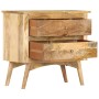 Solid mango wood bedside table 65x35x60 cm by vidaXL, Nightstands - Ref: Foro24-286126, Price: 145,78 €, Discount: %