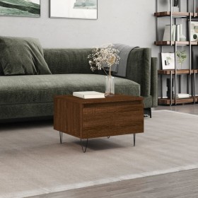 Engineered wood brown oak coffee table 50x46x35 cm by vidaXL, Coffee table - Ref: Foro24-830874, Price: 36,99 €, Discount: %