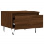 Mesa de centro madera de ingeniería marrón roble 50x46x35 cm de vidaXL, Mesas de centro - Ref: Foro24-830874, Precio: 36,99 €...