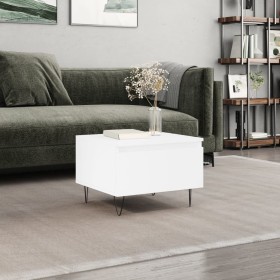 Engineered wood white coffee table 50x46x35 cm by vidaXL, Coffee table - Ref: Foro24-830860, Price: 37,27 €, Discount: %