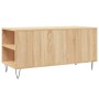 Mesa de centro madera de ingeniería roble Sonoma 102x44,5x50 cm de vidaXL, Mesas de centro - Ref: Foro24-830999, Precio: 73,1...