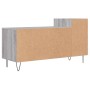 TV stand made of gray Sonoma plywood 100x35x55 cm by vidaXL, TV Furniture - Ref: Foro24-831322, Price: 57,68 €, Discount: %