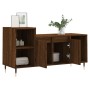 TV stand made of brown oak plywood, measuring 100x35x55 cm. by vidaXL, TV Furniture - Ref: Foro24-831315, Price: 57,93 €, Dis...