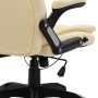 Cream-colored synthetic leather office chair by vidaXL, Office chairs - Ref: Foro24-20234, Price: 213,26 €, Discount: %