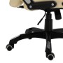 Silla de oficina de cuero sintético color crema de vidaXL, Sillas de oficina - Ref: Foro24-20234, Precio: 213,26 €, Descuento: %