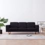 Black fabric 3-seater sofa by vidaXL, Sofas - Ref: Foro24-281390, Price: 499,58 €, Discount: %