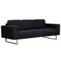 3-Sitzer-Sofa aus schwarzem Stoff von vidaXL, Sofas - Ref: Foro24-281390, Preis: 499,58 €, Rabatt: %