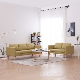 2-piece sofa set green fabric by vidaXL, Sofas - Ref: Foro24-276854, Price: 660,99 €, Discount: %