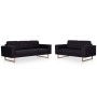 2-piece black fabric sofa set by vidaXL, Sofas - Ref: Foro24-276863, Price: 855,49 €, Discount: %