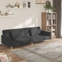 2-Sitzer-Schlafsofa mit zwei Kissen aus dunkelgrauem Stoff von vidaXL, Sofas - Ref: Foro24-337428, Preis: 244,66 €, Rabatt: %