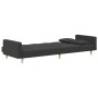 2-Sitzer-Schlafsofa mit zwei Kissen aus dunkelgrauem Stoff von vidaXL, Sofas - Ref: Foro24-337428, Preis: 244,66 €, Rabatt: %