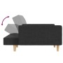 2-Sitzer-Schlafsofa mit zwei Kissen aus dunkelgrauem Stoff von vidaXL, Sofas - Ref: Foro24-337428, Preis: 244,66 €, Rabatt: %