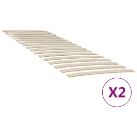 Slatted bases with 34 slats 2 units 70x200 cm by vidaXL, Beds and slatted bases - Ref: Foro24-3203719, Price: 76,99 €, Discou...