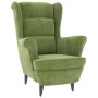 Sillón de terciopelo verde claro de vidaXL, Sillones - Ref: Foro24-324062, Precio: 214,27 €, Descuento: %