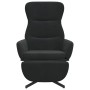 Sillón de relax con reposapiés terciopelo negro de vidaXL, Sillones - Ref: Foro24-3097501, Precio: 136,38 €, Descuento: %