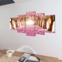 Decorative set of canvas wall paintings cherry blossoms 200 x 100 cm by vidaXL, Posters, prints and visual art - Ref: Foro24-...