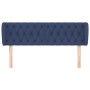 Blue fabric headboard 147x23x78/88 cm by vidaXL, Headboards and footboards - Ref: Foro24-3117484, Price: 83,99 €, Discount: %