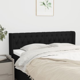 Cabecero de tela negro 147x16x78/88 cm de vidaXL, Cabeceros y pies de cama - Ref: Foro24-3119104, Precio: 80,99 €, Descuento: %