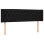 Black fabric headboard 147x16x78/88 cm by vidaXL, Headboards and footboards - Ref: Foro24-3119104, Price: 80,99 €, Discount: %