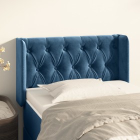 Dark blue velvet headboard 83x16x78/88 cm by vidaXL, Headboards and footboards - Ref: Foro24-3119138, Price: 57,99 €, Discoun...