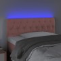 Pink velvet headboard with LED 100x7x78/88 cm by vidaXL, Headboards and footboards - Ref: Foro24-3121995, Price: 59,98 €, Dis...