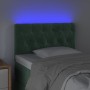 Dark green velvet LED headboard 80x7x78/88 cm by vidaXL, Headboards and footboards - Ref: Foro24-3121981, Price: 55,55 €, Dis...