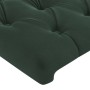 Dark green velvet LED headboard 80x7x78/88 cm by vidaXL, Headboards and footboards - Ref: Foro24-3121981, Price: 55,55 €, Dis...